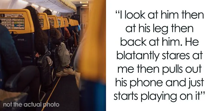 Man Thinks He Can Get Away With Stealing Woman’s Legroom On Flight, Regrets It
