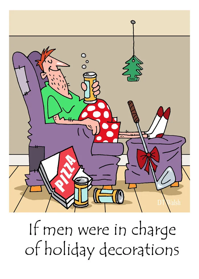 20 Festive Cartoons That I Made For The Christmas Season