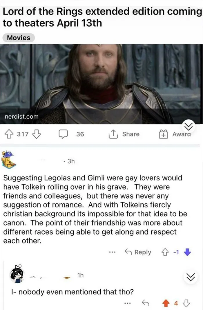 Relevant Lotr Question