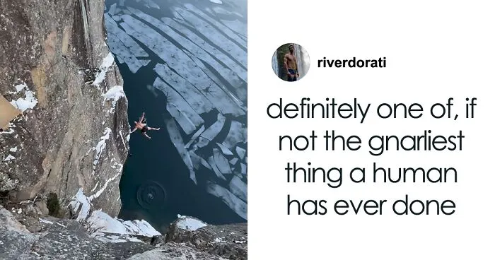 “Viking Guy” Breaks World Record For Highest Death Dive, Shares Impressive Video Online
