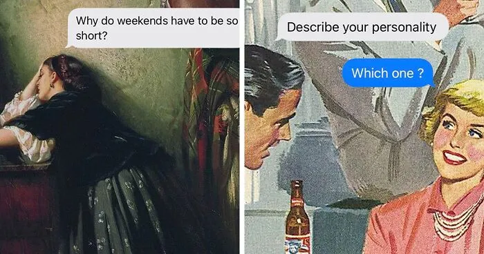 Artist Gives Paintings A Playful Voice By Adding Deep And Funny Captions (28 New Pics)