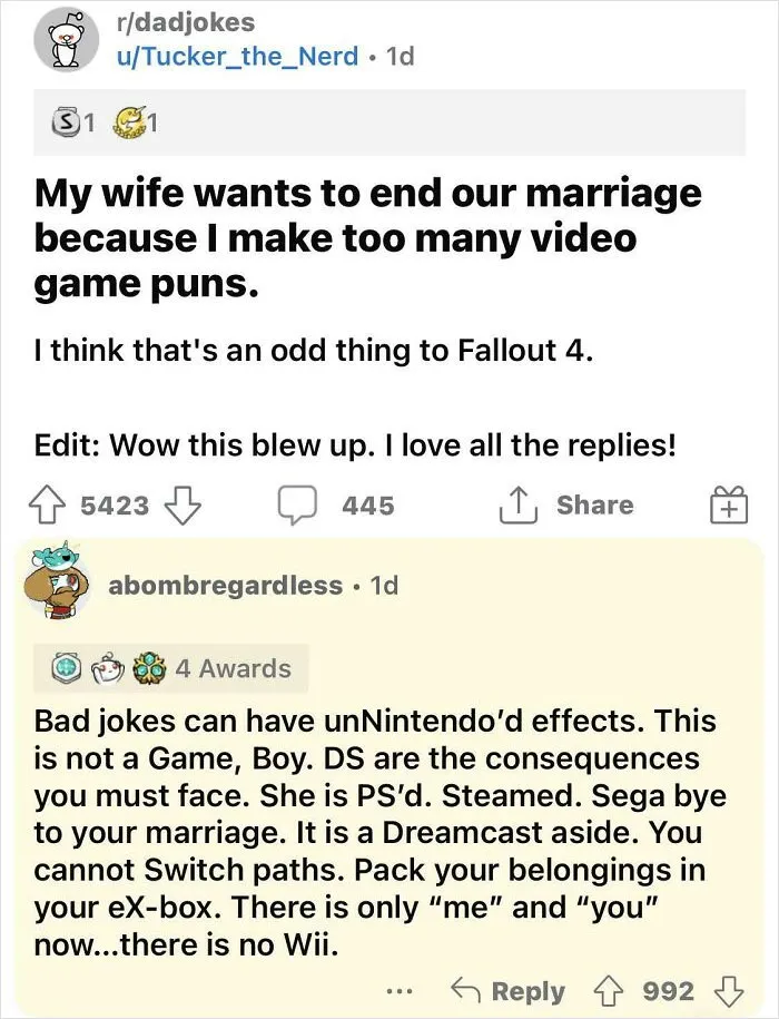 The Reply Was Punbelievable!