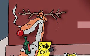 20 Festive Cartoons That I Made For The Christmas Season