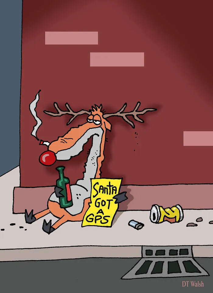 20 Festive Cartoons That I Made For The Christmas Season