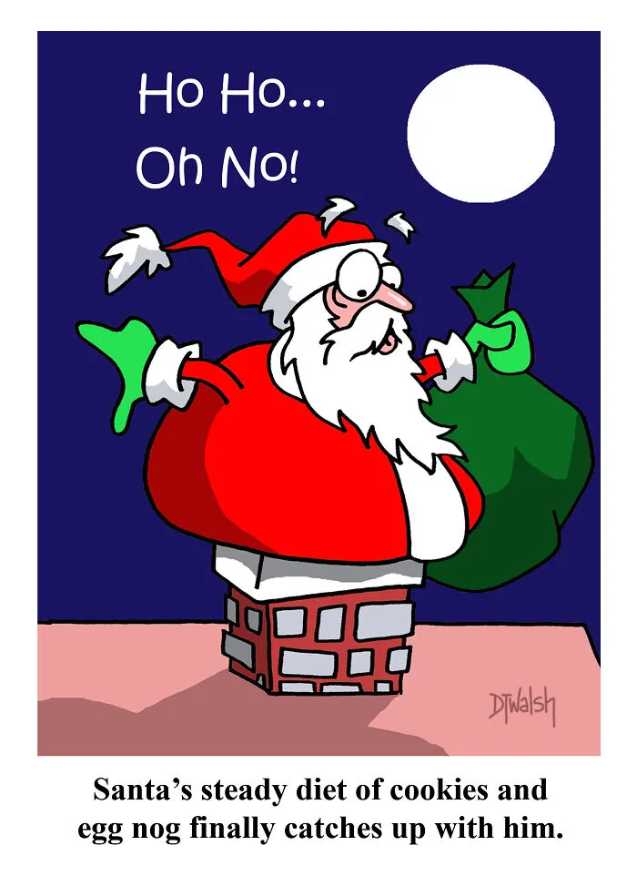 20 Festive Cartoons That I Made For The Christmas Season