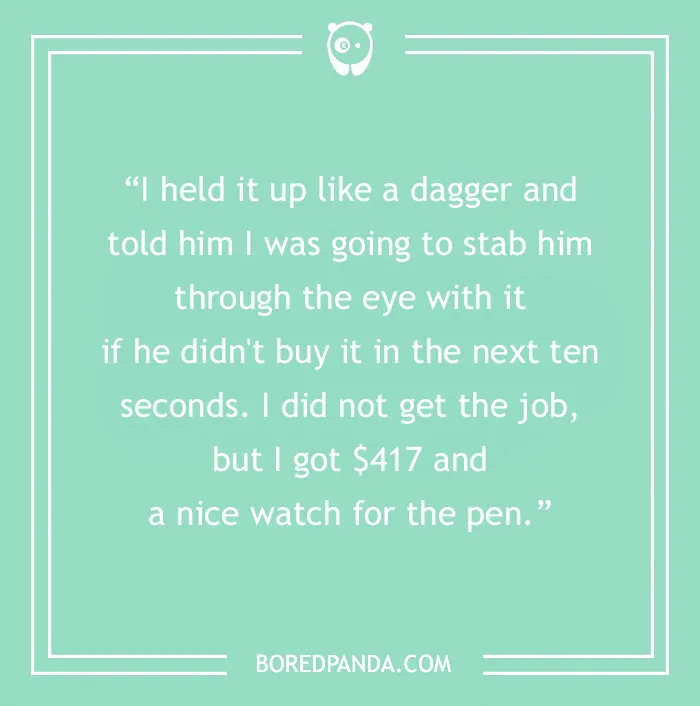 Prepare For Your Next Job Interview By Learning These 59 Ways To Sell A Pen