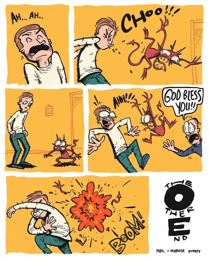 These 19 Comics From "The Other End" Are So Darkly Funny, They’re Actually Relatable