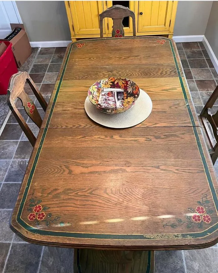 My Great, Great, Grandmothers Table From Mexico. My Great Grandmother Brought It To Tx When She Came To The Us And She Gave It To My Grandmother When She And My Abuelo Bought Their First House. My Grandma Passed It On To My Mom When She Bought Her First House. I've Lived All Over The Us And The Table Was Too Delicate To Ship But I Knew Some Say I'd Get That Table. I Bought My First House (20 Years After My Travels) Last Year When I Moved Back Home And This Was One Of The First Items I Moved Into The House. My Mom And I Cried As We Brought It In And Set It Up. My Family Had So Little When They Came To The Us But This Table Was Always There. To Drink Cafe Con Pan And Talk Chisme (Gossip), To Cry, To Discuss Difficult Decisions And To Celebrate Anything And Everyone. Oh The Stories This Table Could Tell. Makes Me So Proud To Be A Part Of This Long Line Of Strong Resilient Amazing Women. 🥰
