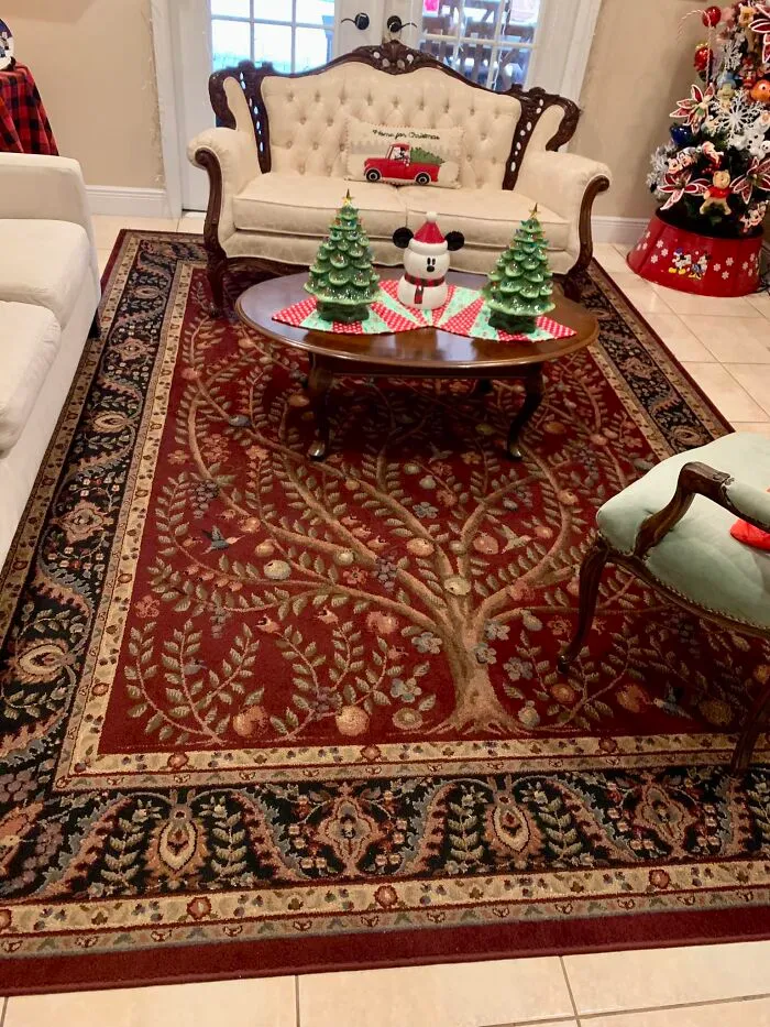 I Was Driving In The Neighborhood And Found This Floor Rug Rolled Up At The End Of Someone’s Sidewalk. As I Was Looking Over It, The Owner Of The House Came Out And Asked If I Wanted It. He Told Me It Was A Tapestry Rug That He Hung In His Wall. It Had Never Been Used As A Rug. I Asked Why He Was Getting Rid Of It And He Said He Was Changing His Decor. I Told Him I Couldn’t Lift It In My Car. It Was Super Heavy. He Helped Me Put It In My Car. He Told Me It Was Free, Merry Christmas! I Almost Fainted. I Had Wanted One For So Long, But It Was So Expensive To Buy. I Paid 0 For It! Win!!!