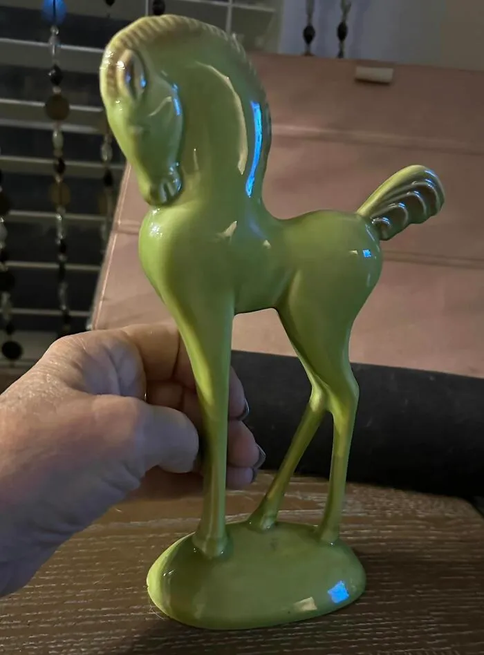 Could Never Make Out The Writing On This. Picked It Up At A Flea Market Market Because Of My Love For Horses