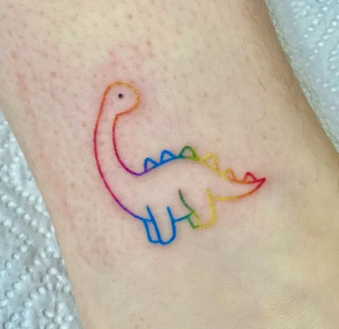 Very Colorful Dinosaur