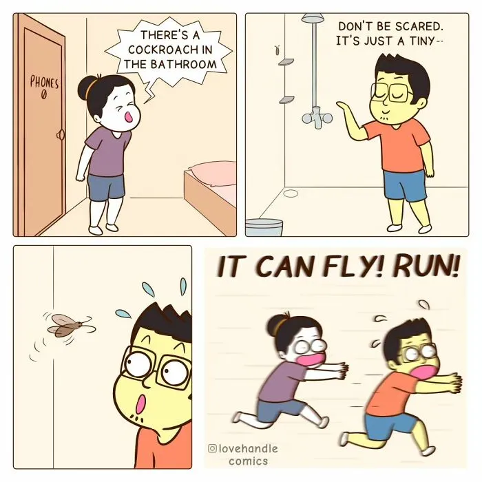 Comics By “Love Handle Comics” To Which Couples Can Relate
