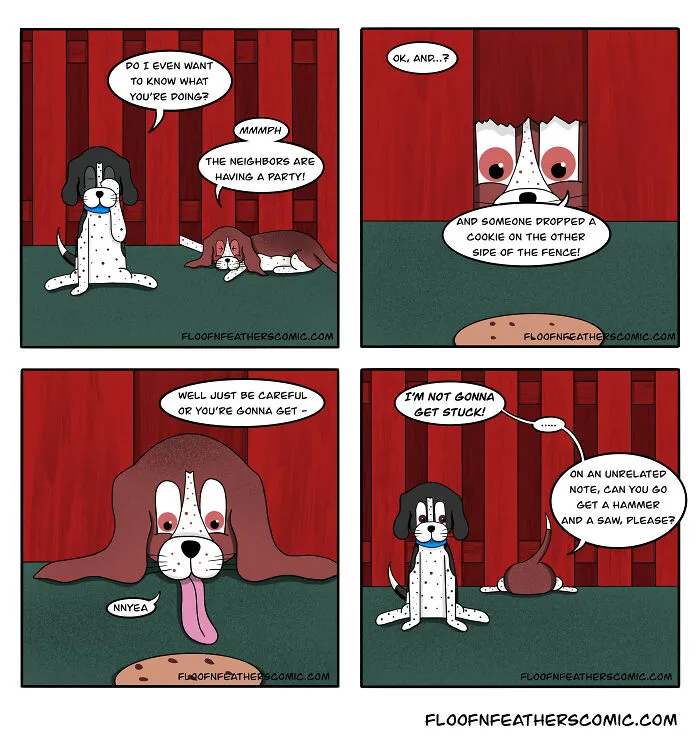 My “Floof n’ Feathers” Comics Are Inspired By The Everyday Antics Of My Real-Life Pets (12 Pics)