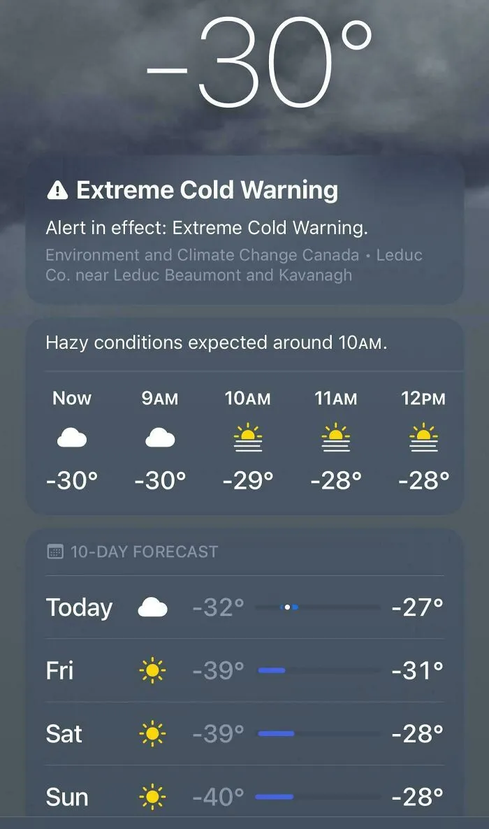 The Weather Where I Live