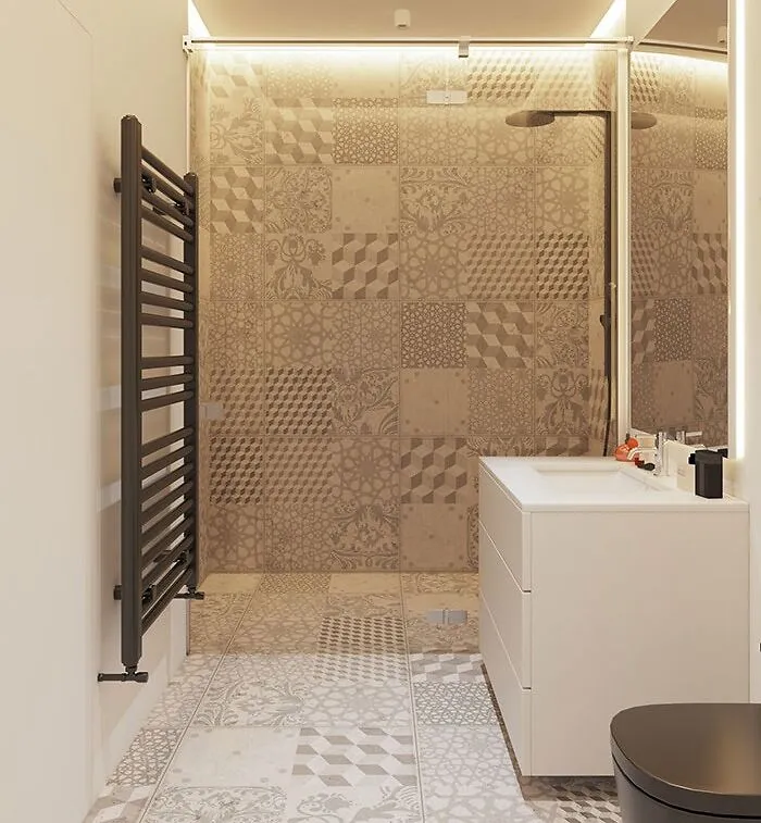 Stretch Tiles From Wall To Floor