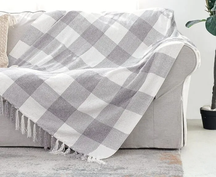 Buffalo Gingham Pattern Throw Blanket
