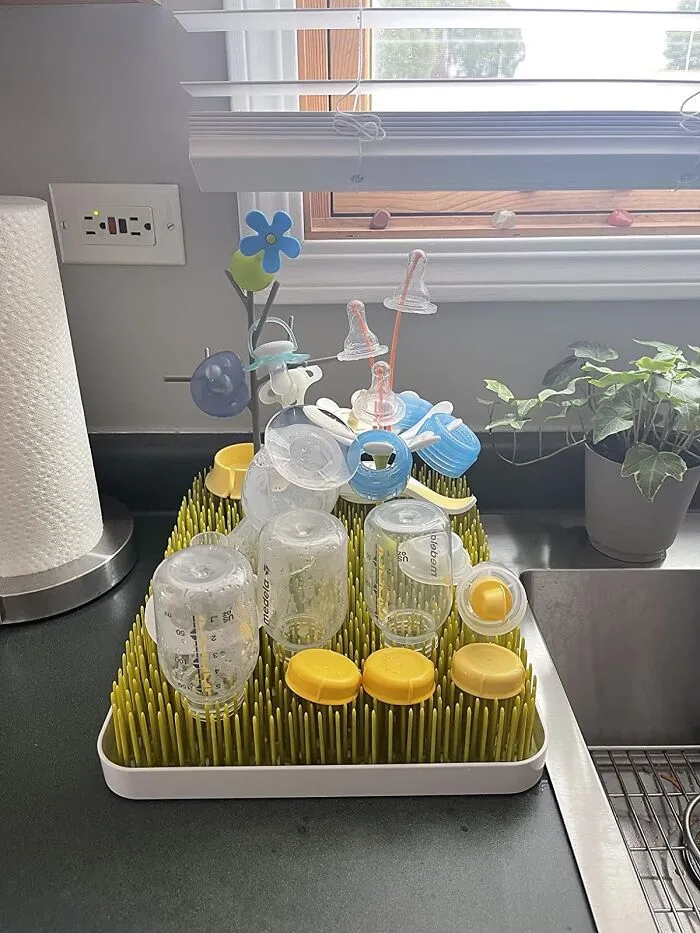 Welcome To The Baby Bottle Garden Party Where The Boon Lawn Calls The Shots. With Twig And Stem Buddies In The Mix, This Drying Rack Bundle Is The Nursery's Refreshment Station Royalty.