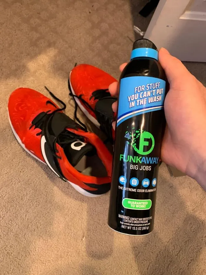 We Tackled Stubborn Odors With <a Style="Display:inline;" Href="Https://Www.amazon.com/Dp/B01n1375xl?ascsubtag=4869334%2c17%2c28%2cd%2c0%2c0%2cbf%2c0%3a0%2c402244%2c0%2c0%2cbf&linkcode=ll1&tag=bpbutterfly-20&linkid=9154bcb00493624f8f3e394814c942a5&language=en_us&ref_=as_li_ss_tl" Target="_blank"><span Style="Font: Inherit; Color: #d74b1f;"> Funk Away Odor Eliminating Spray</Span>. It Neutralizes Smells Quickly And Effectively, Leaving Your Space Fresh And Clean. Perfect For Daily Use In The Home, Car, Or Office!