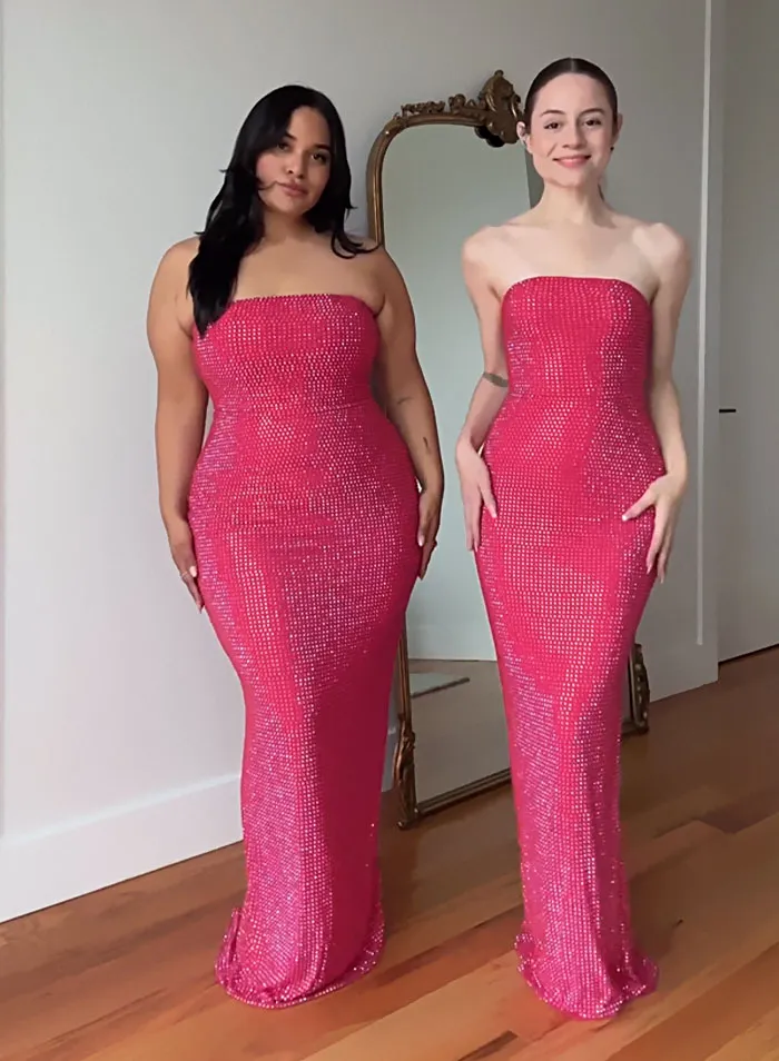 “Style, Not Size”: Two Friends Wear The Same Outfit To Show There Is No “Ideal” Body Type (38 New Pics)
