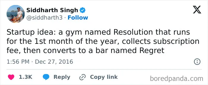 30 Hilariously Accurate Tweets About New Year's Resolutions