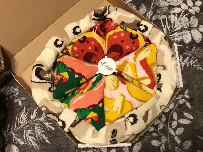 Forget A Slice Of Love, Give A Whole Box This Valentine’s Day With Socks That Come Delivered Hotter Than Your Favorite Pizza!