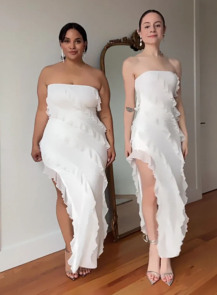 “Style, Not Size”: Two Friends Wear The Same Outfit To Show There Is No “Ideal” Body Type (38 New Pics)