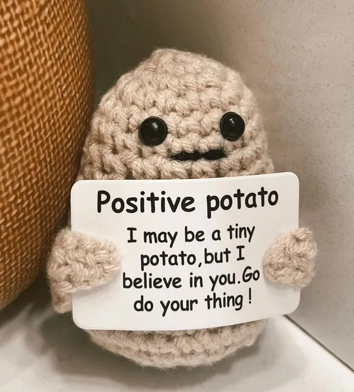 Give The Gift Of Endless Smiles With This Hilarious And Heartwarming <span Style="Font:inherit;color:#d74b1f;"> Mini Positive Potato</Span>, Perfect For Spreading Love And Lifting Spirits!
