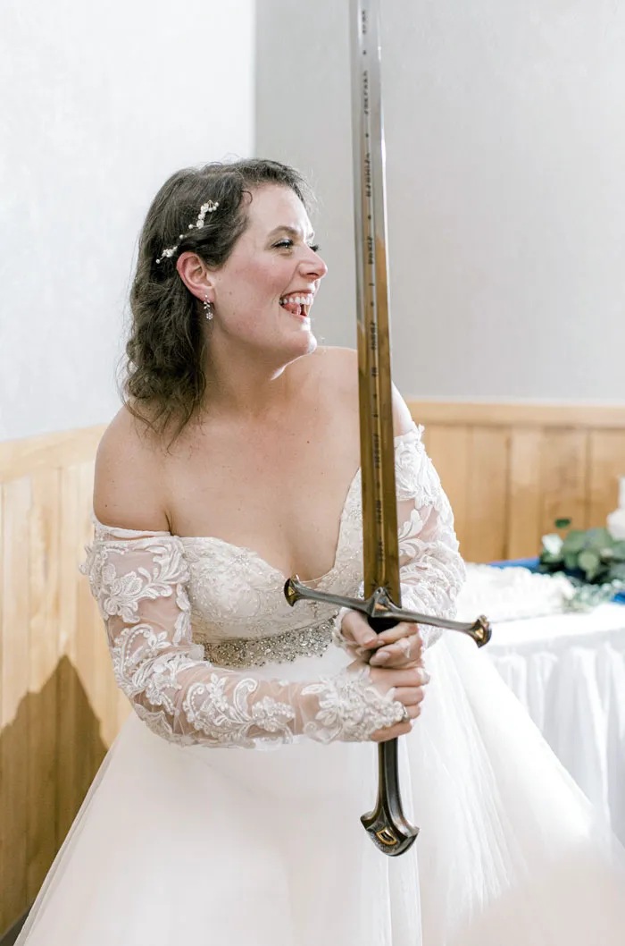 My Wife Is Looking Very Excited To Cut The Cake