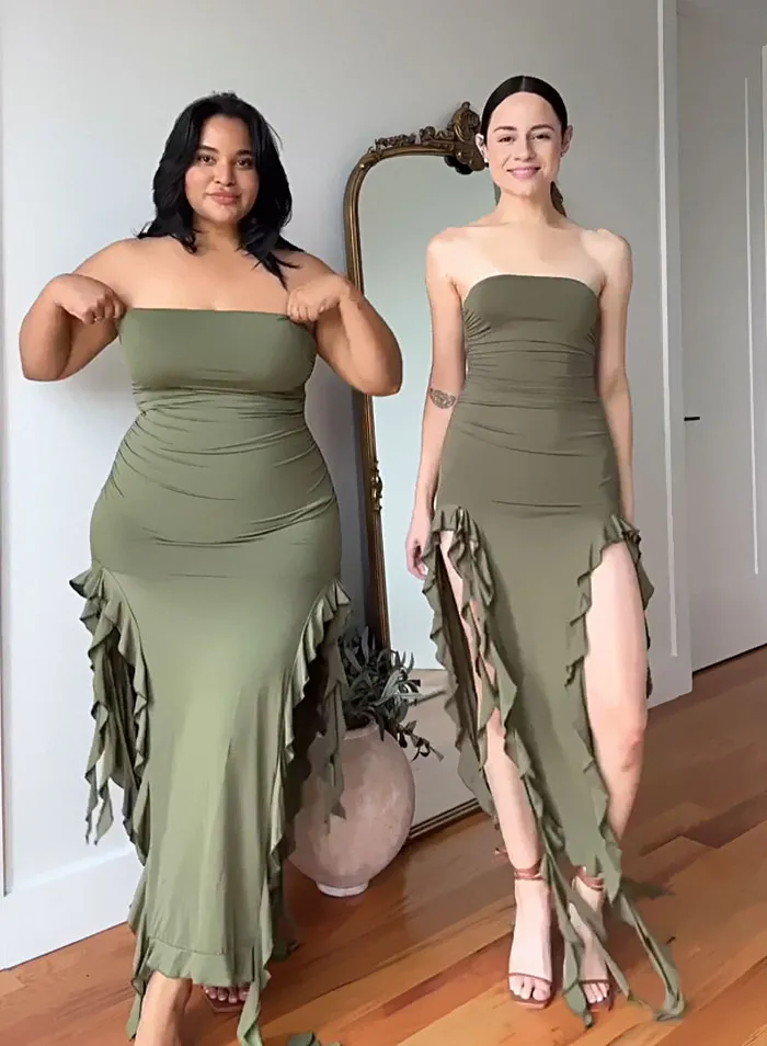 “Style, Not Size”: Two Friends Wear The Same Outfit To Show There Is No “Ideal” Body Type (38 New Pics)