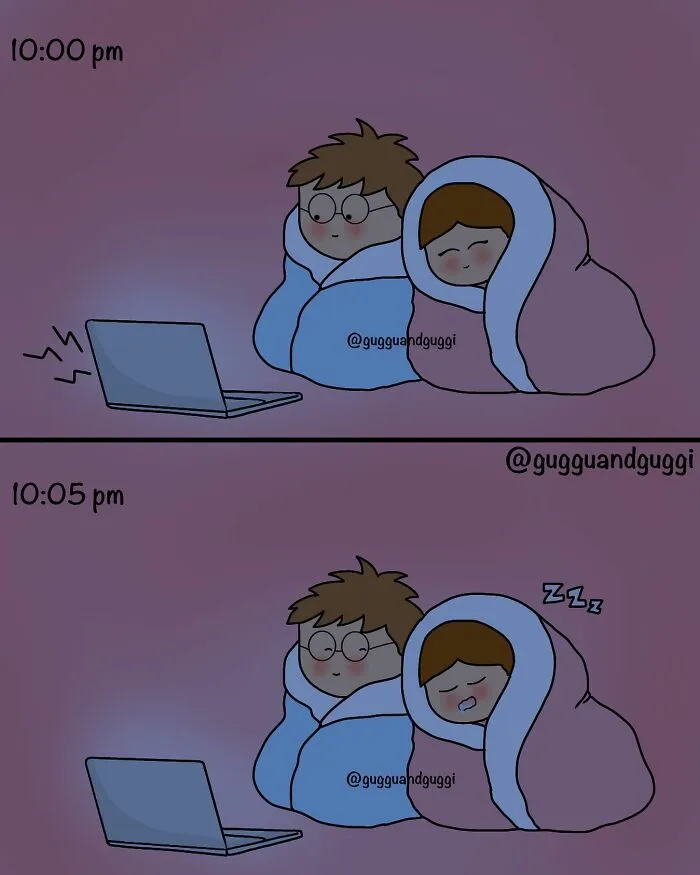 99 Relatable Illustrations From An Artist Sharing Moments Of Their Long-Distance Relationship