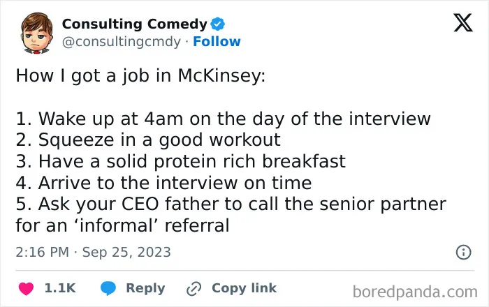 30 Memes That Radiate ‘Consulting Comedy,’ As Seen On This IG Page