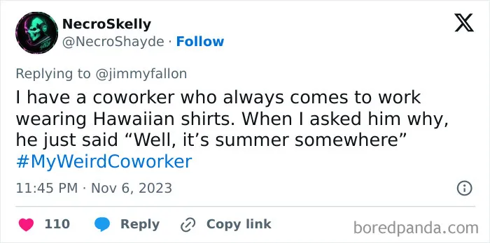 30 Of The Best Answers To Jimmy Fallon’s “My Weird Coworker” Challenge