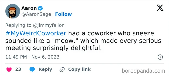 30 Of The Best Answers To Jimmy Fallon’s “My Weird Coworker” Challenge
