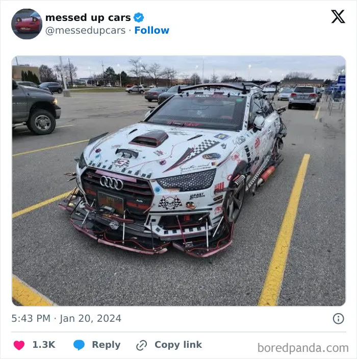 30 Car Owners That Went Too Far With Dumb Mods For Their Cars