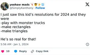 People Are Cracking Up About 35 Hilarious New Year Resolutions From And About Kids Circulating On X
