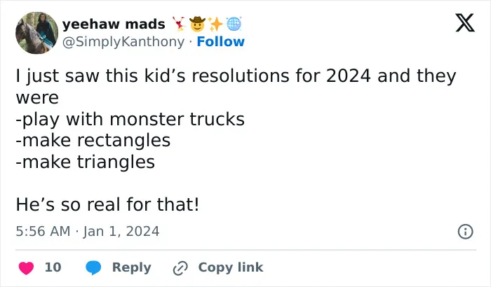 People Are Cracking Up About 35 Hilarious New Year Resolutions From And About Kids Circulating On X