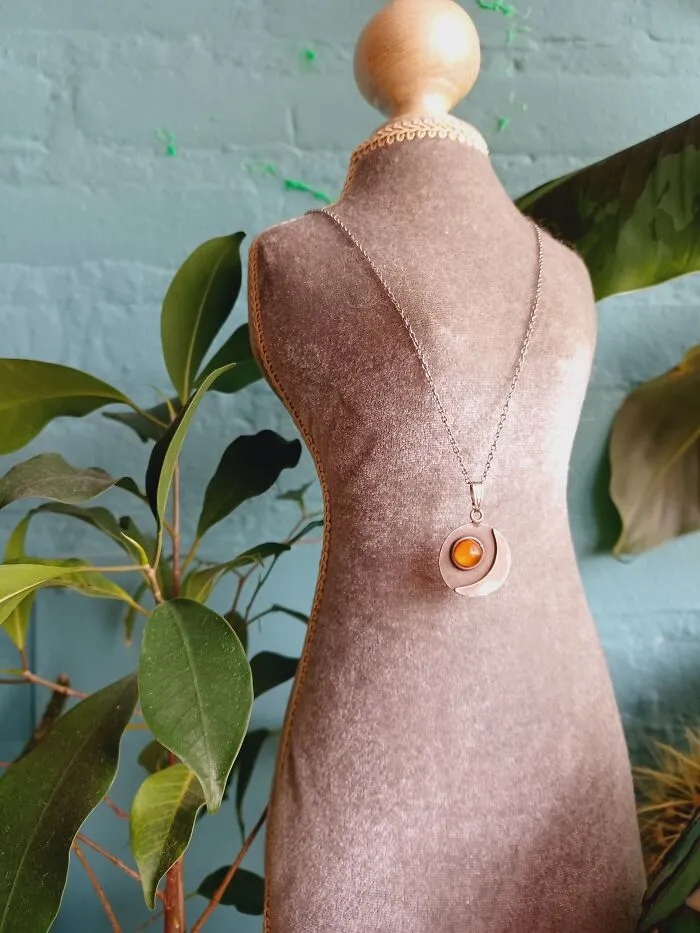 Necklace My Mother Had Made For Me And My Sisters. She Found The Amber On The Beach Of The Island Where We Grew Up