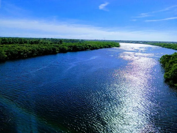 St. Lucie River In Stuart (Martin County), Florida, USA