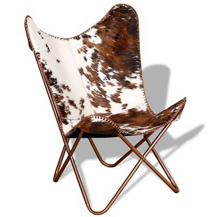 Elevate Your Love Nest; Give Them A <span Style="Font:inherit;color:#d74b1f;"> Throne Made From Brown And White Real Cowhide Leather</Span>