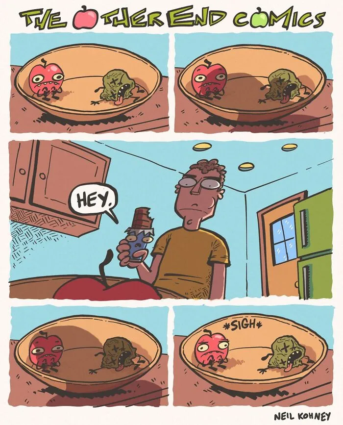 These 19 Comics From "The Other End" Are So Darkly Funny, They’re Actually Relatable