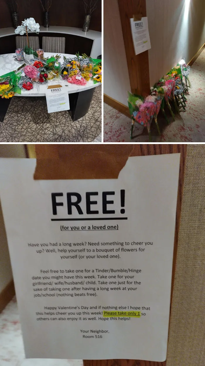 Year 2 Of Making Sure Most Of My Neighbors Get A Bouquet For Valentine's Day