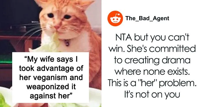 Vegan Woman Pushes Her Husband Out Of The Family Fridge, Is Enraged When He Gets His Own