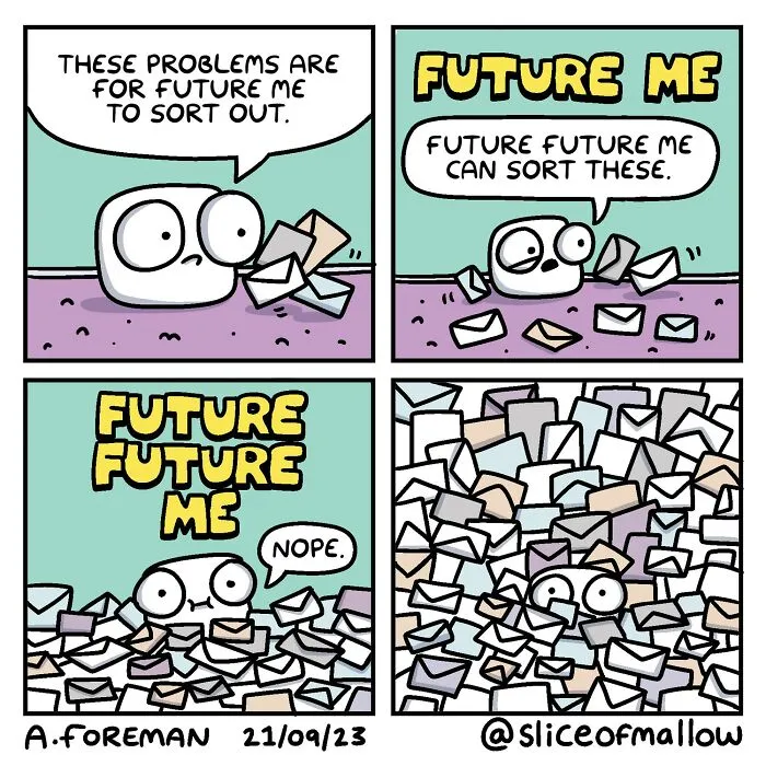 30 Humorous Comics Of Marshmallow Navigating Everyday Life By Adam Foreman