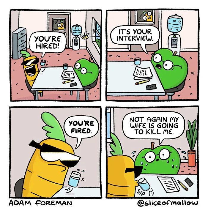 30 Humorous Comics Of Marshmallow Navigating Everyday Life By Adam Foreman