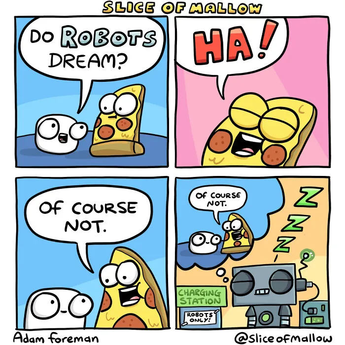 30 Humorous Comics Of Marshmallow Navigating Everyday Life By Adam Foreman
