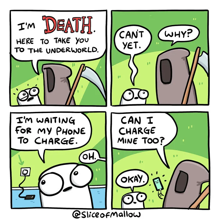 30 Humorous Comics Of Marshmallow Navigating Everyday Life By Adam Foreman