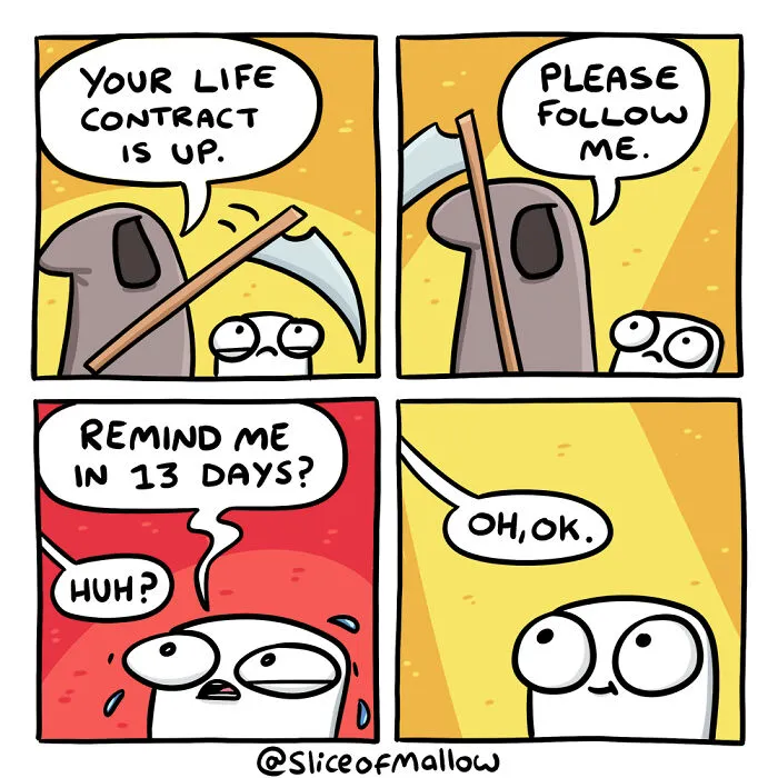 30 Humorous Comics Of Marshmallow Navigating Everyday Life By Adam Foreman