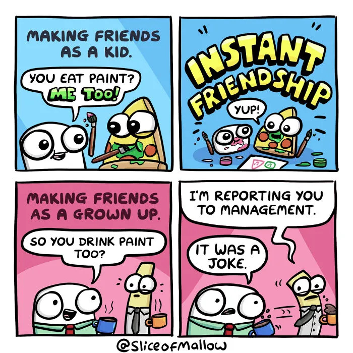 30 Humorous Comics Of Marshmallow Navigating Everyday Life By Adam Foreman