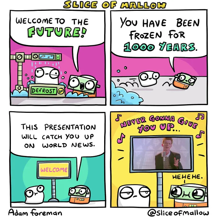 30 Humorous Comics Of Marshmallow Navigating Everyday Life By Adam Foreman