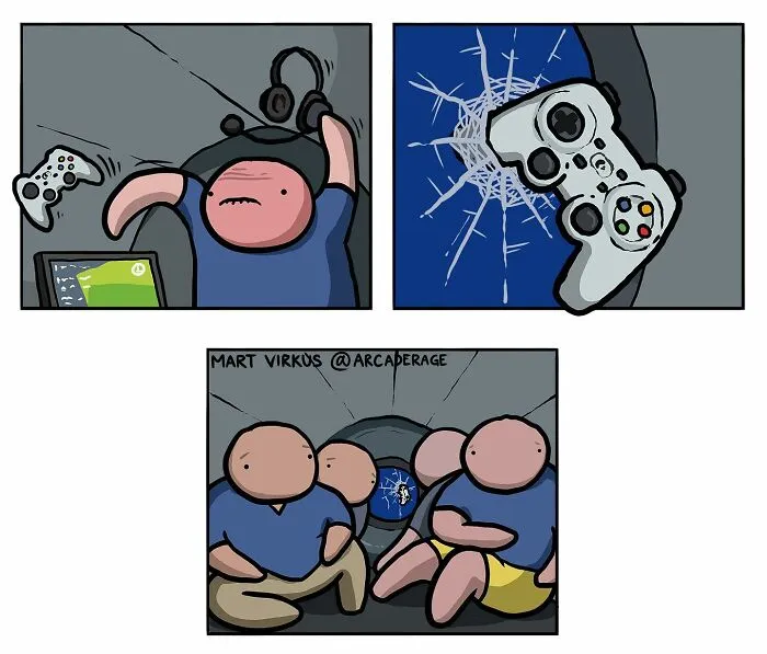 25 New “Arcade Rage” Strips You Might Enjoy If You Have A Dark Sense Of Humor